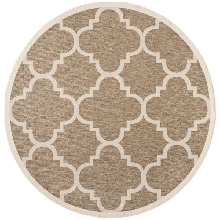SAFAVIEH Outdoor CY6243-242 Courtyard Collection Brown Rug Image 10