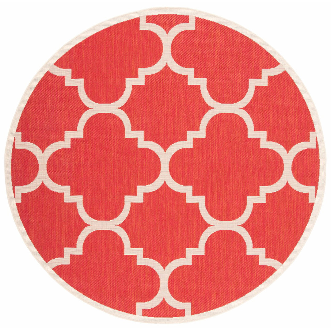 SAFAVIEH Outdoor CY6243-248 Courtyard Collection Red Rug Image 3