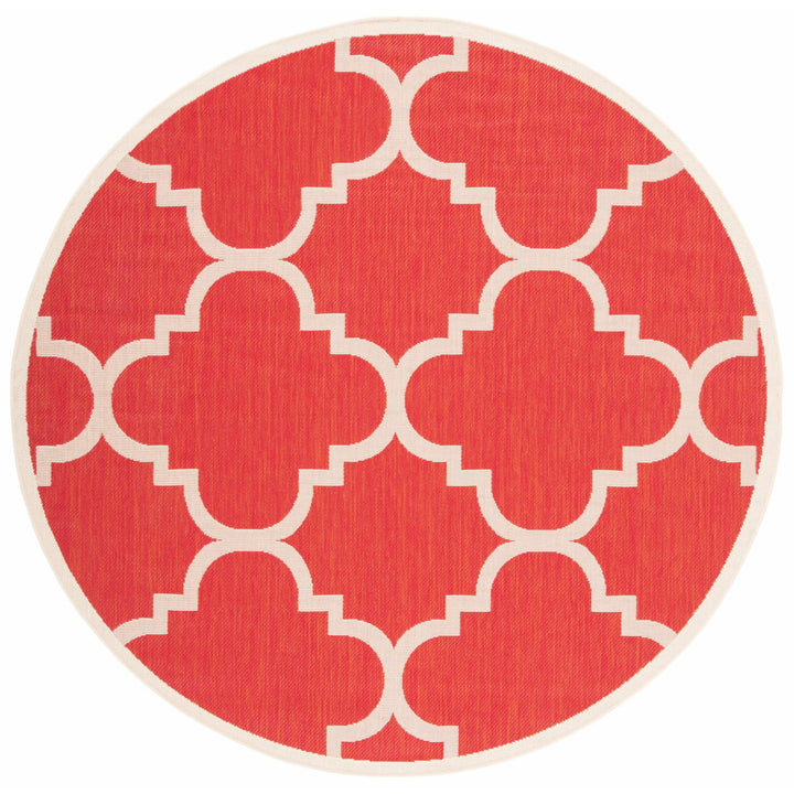 SAFAVIEH Outdoor CY6243-248 Courtyard Collection Red Rug Image 3