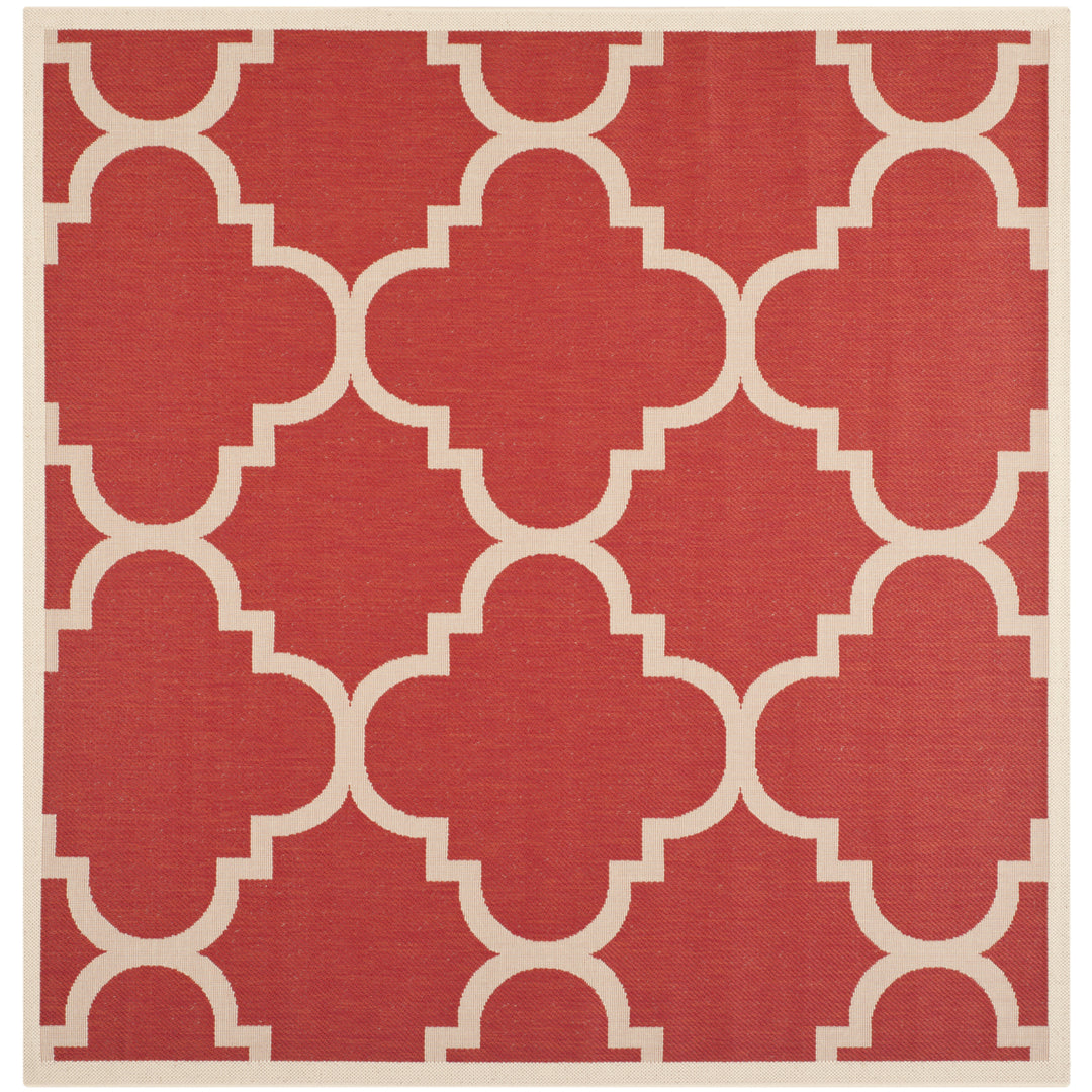 SAFAVIEH Outdoor CY6243-248 Courtyard Collection Red Rug Image 5