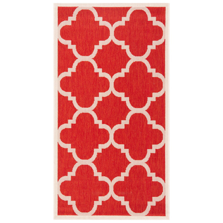 SAFAVIEH Outdoor CY6243-248 Courtyard Collection Red Rug Image 10