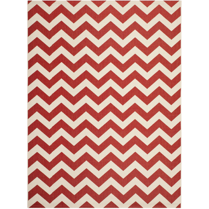 SAFAVIEH Outdoor CY6244-248 Courtyard Collection Red Rug Image 4