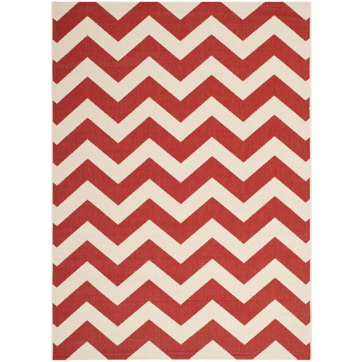 SAFAVIEH Outdoor CY6244-248 Courtyard Collection Red Rug Image 1