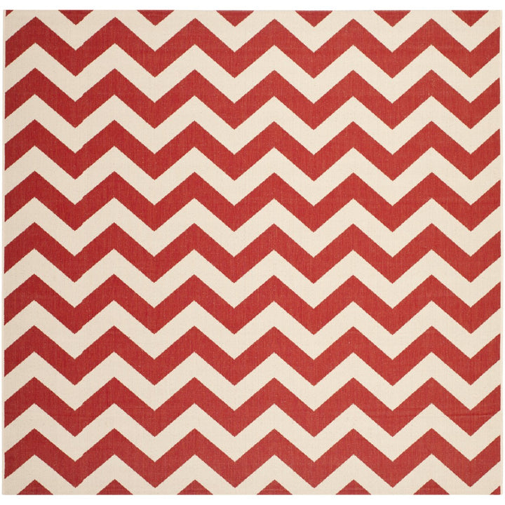 SAFAVIEH Outdoor CY6244-248 Courtyard Collection Red Rug Image 1