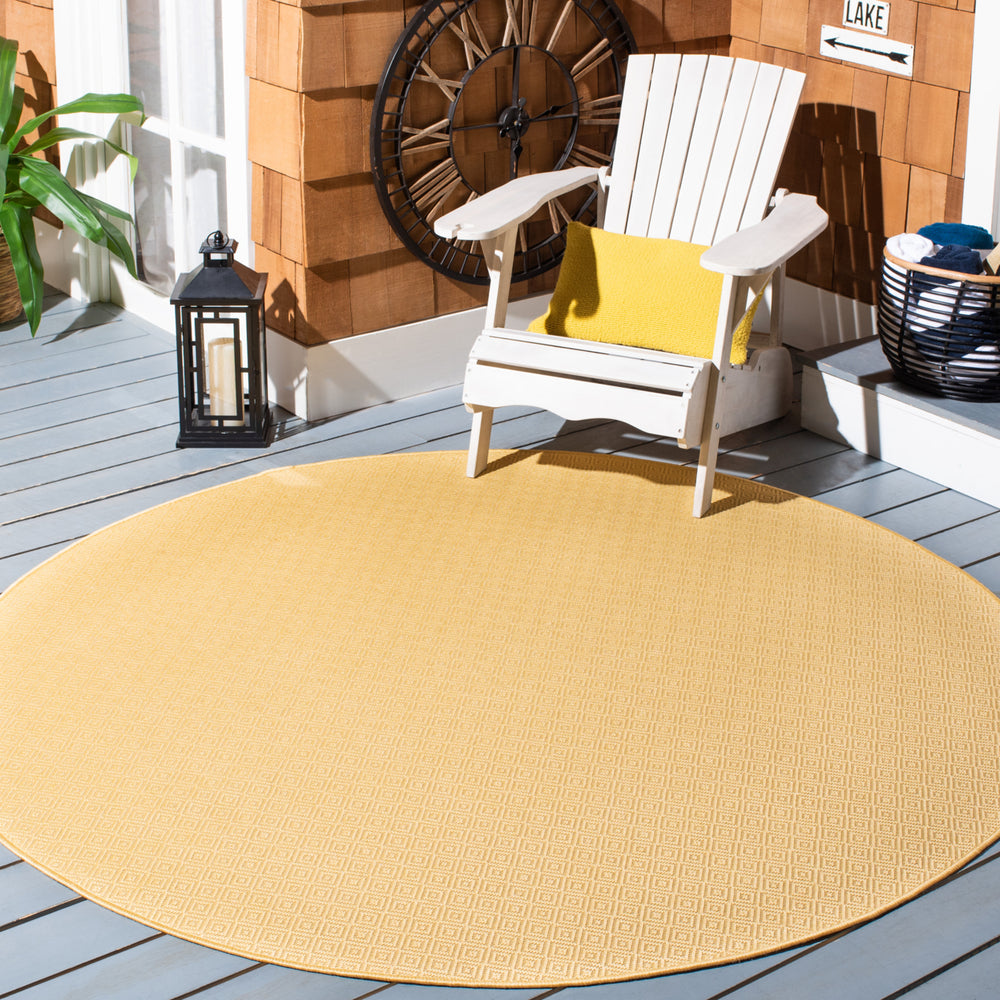 SAFAVIEH Outdoor CY6520-30622 Courtyard Gold / Gold Rug Image 2