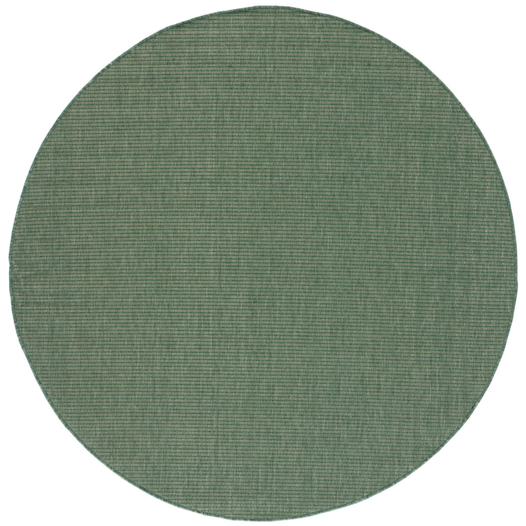 SAFAVIEH Outdoor CY6403-32222 Courtyard Dark Green / Beige Rug Image 1