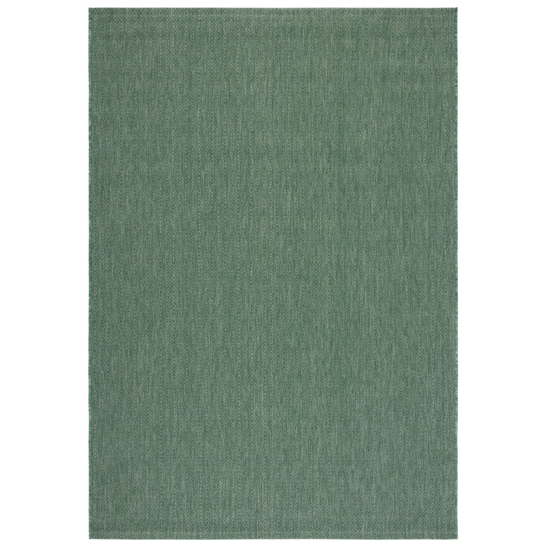 SAFAVIEH Outdoor CY6520-32222 Courtyard Dark Green Rug Image 1