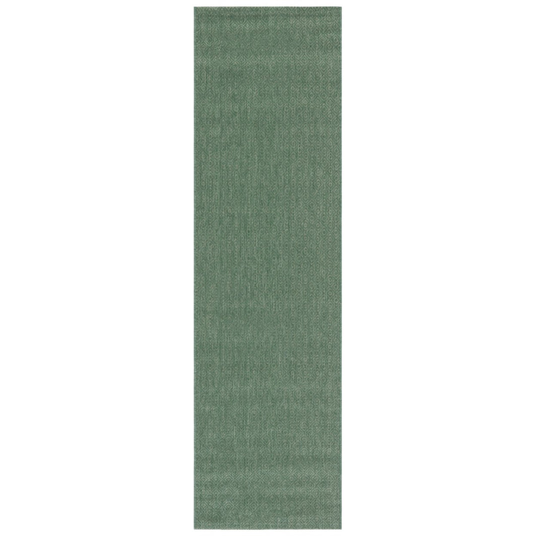 SAFAVIEH Outdoor CY6520-32222 Courtyard Dark Green Rug Image 1