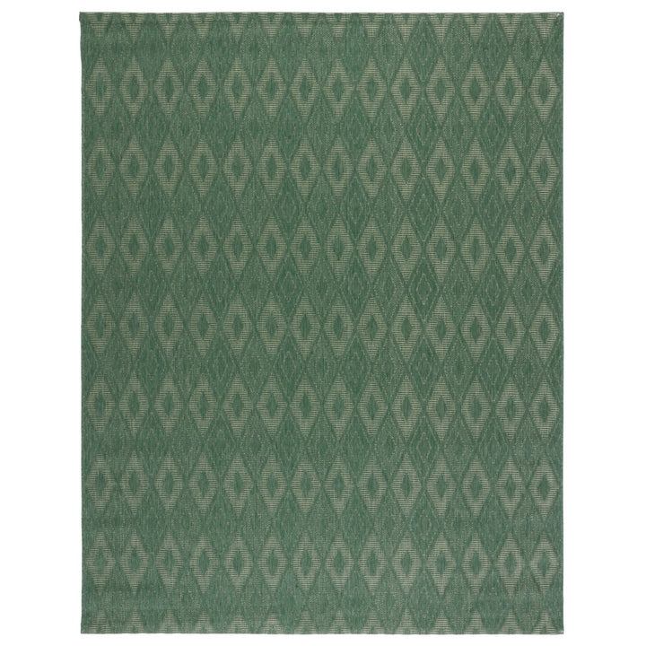 SAFAVIEH Outdoor CY6522-32222 Courtyard Dark Green / Beige Rug Image 1