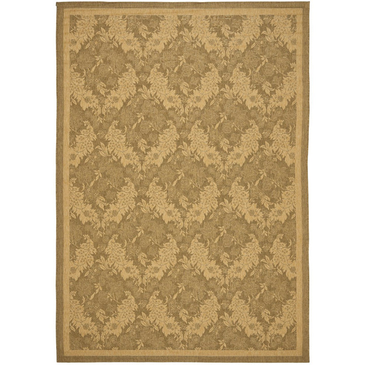 SAFAVIEH Indoor Outdoor CY6582-49 Courtyard Gold / Natural Rug Image 1