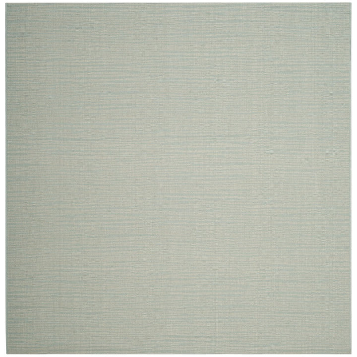 SAFAVIEH Outdoor CY6576-21322 Courtyard Aqua / Cream Rug Image 1