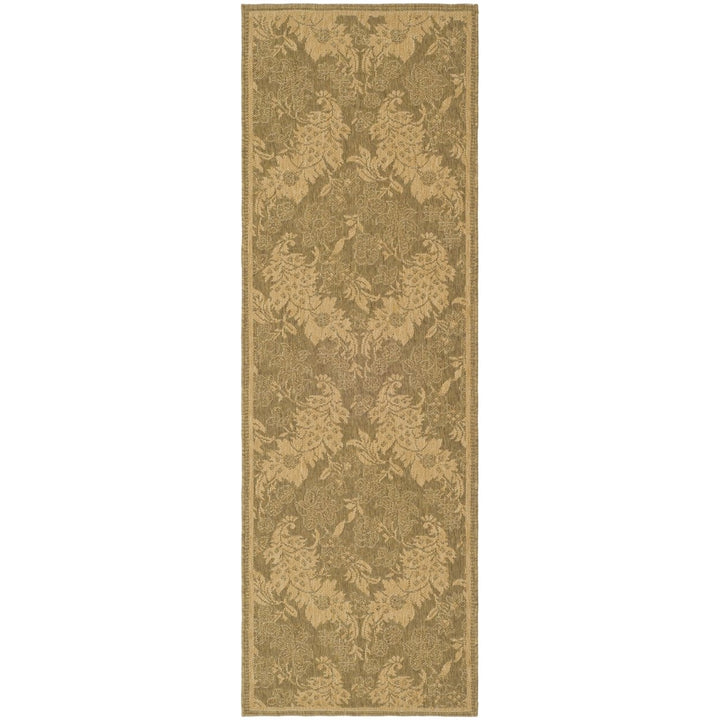 SAFAVIEH Indoor Outdoor CY6582-49 Courtyard Gold / Natural Rug Image 1