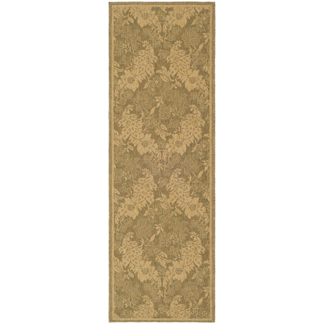 SAFAVIEH Indoor Outdoor CY6582-49 Courtyard Gold / Natural Rug Image 1