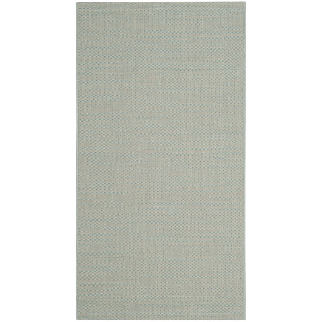 SAFAVIEH Outdoor CY6576-21322 Courtyard Aqua / Cream Rug Image 1