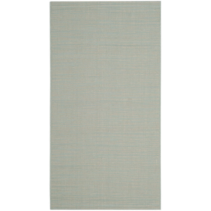 SAFAVIEH Outdoor CY6576-21322 Courtyard Aqua / Cream Rug Image 1