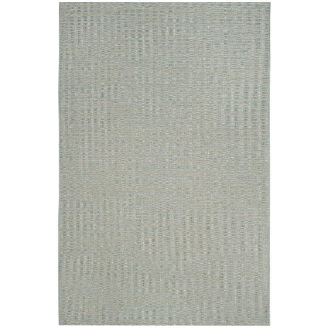 SAFAVIEH Outdoor CY6576-21322 Courtyard Aqua / Cream Rug Image 1