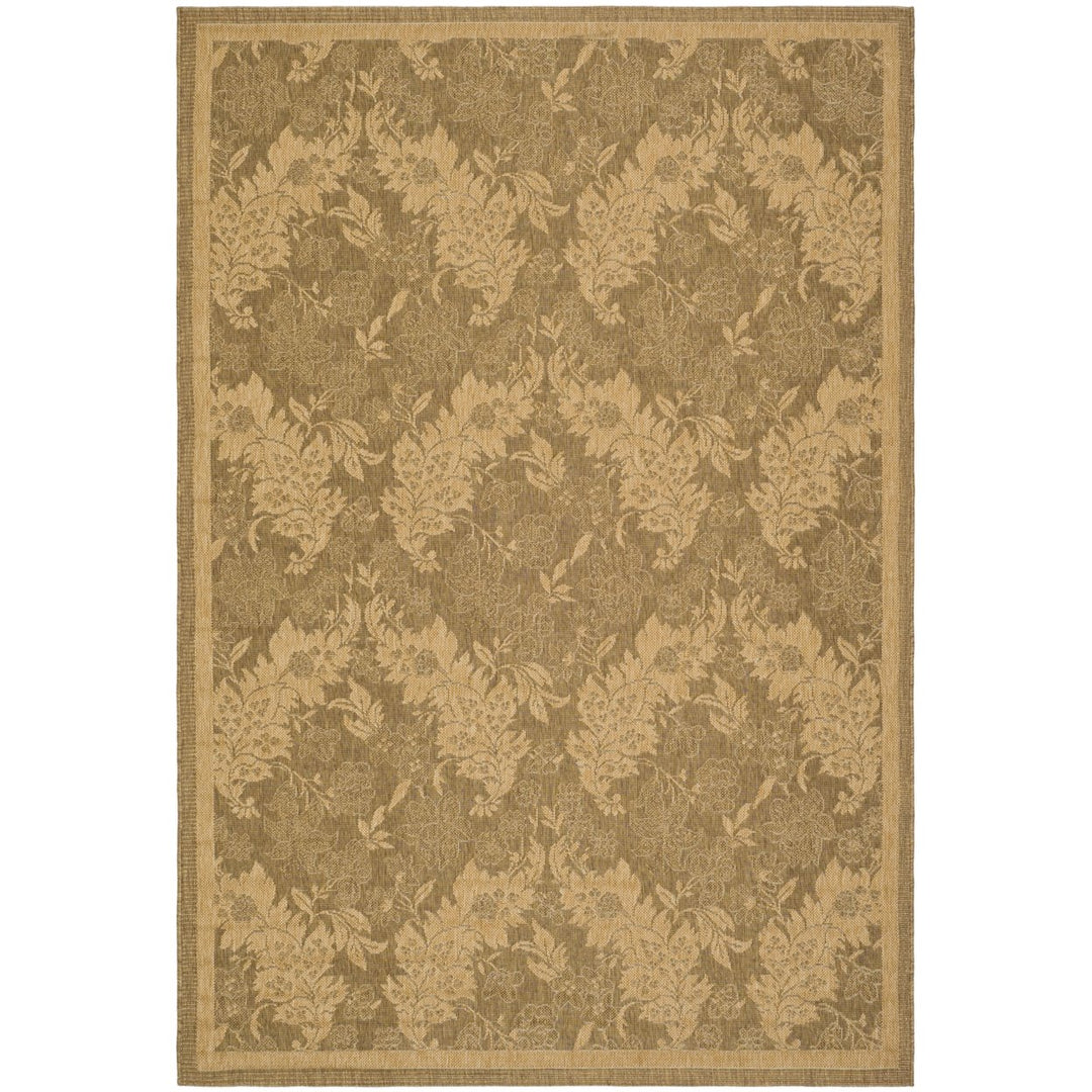 SAFAVIEH Indoor Outdoor CY6582-49 Courtyard Gold / Natural Rug Image 1