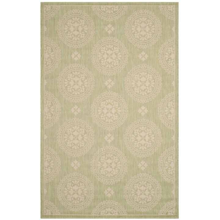 SAFAVIEH Outdoor CY6716-218 Courtyard Collection Sweet Pea Rug Image 1