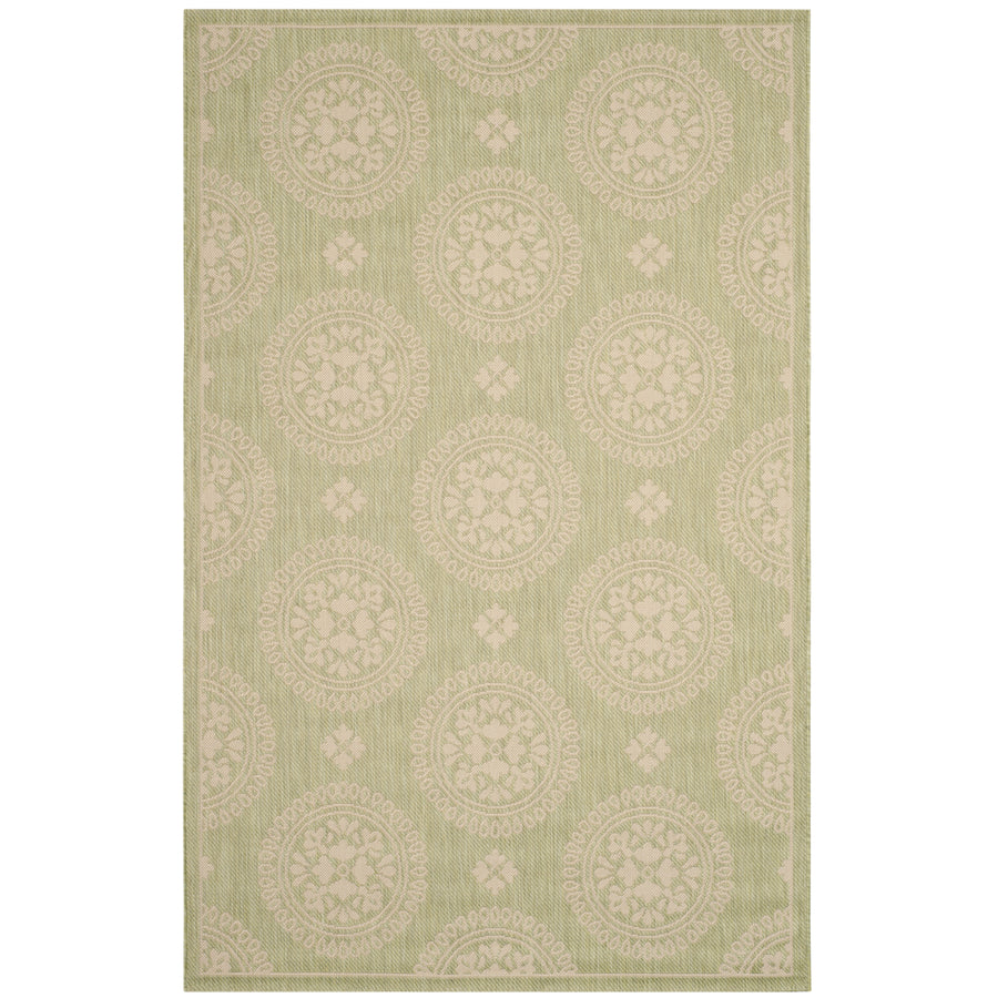 SAFAVIEH Outdoor CY6716-218 Courtyard Collection Sweet Pea Rug Image 1