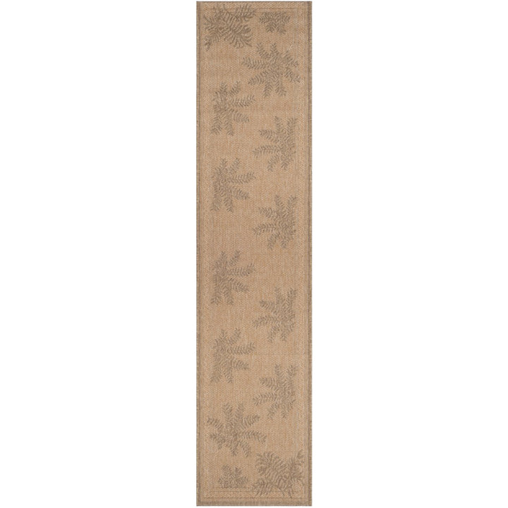 SAFAVIEH Indoor Outdoor CY6683-39 Courtyard Natural / Gold Rug Image 6