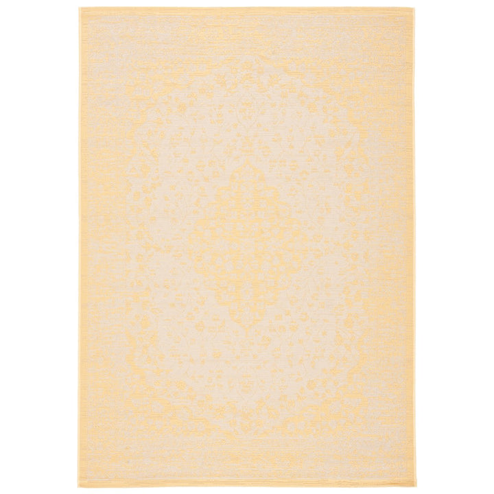 SAFAVIEH Outdoor CY6720-30612 Courtyard Beige / Gold Rug Image 1