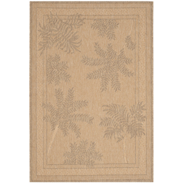 SAFAVIEH Indoor Outdoor CY6683-39 Courtyard Natural / Gold Rug Image 11