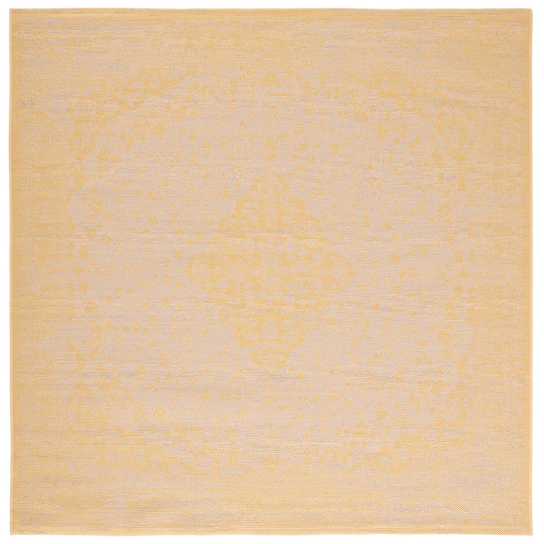 SAFAVIEH Outdoor CY6720-30612 Courtyard Beige / Gold Rug Image 1