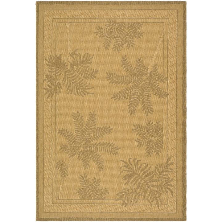 SAFAVIEH Indoor Outdoor CY6683-39 Courtyard Natural / Gold Rug Image 12