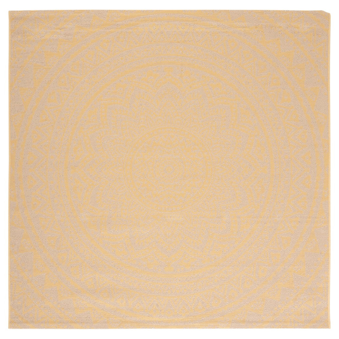 SAFAVIEH Outdoor CY6734-30612 Courtyard Beige / Gold Rug Image 1