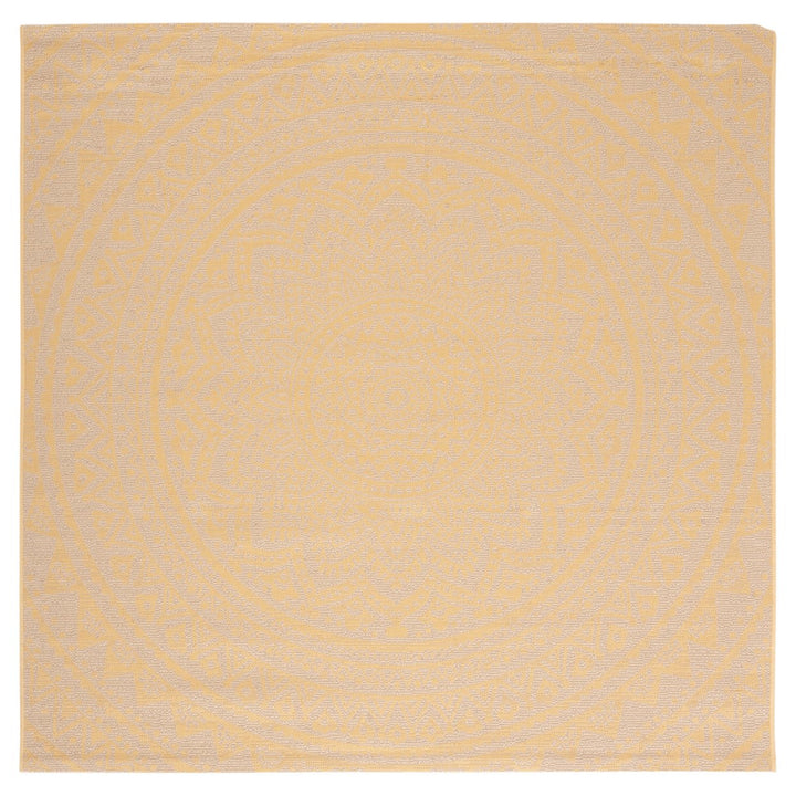 SAFAVIEH Outdoor CY6734-30612 Courtyard Beige / Gold Rug Image 1