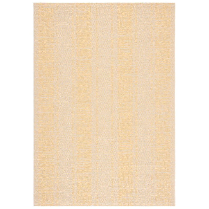 SAFAVIEH Outdoor CY6736-30612 Courtyard Beige / Gold Rug Image 1