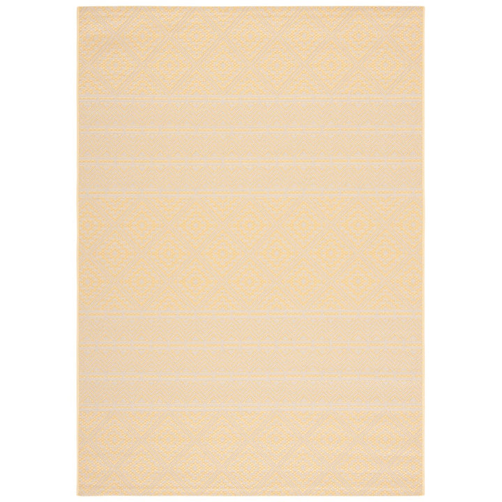 SAFAVIEH Outdoor CY6787-30621 Courtyard Beige / Gold Rug Image 1