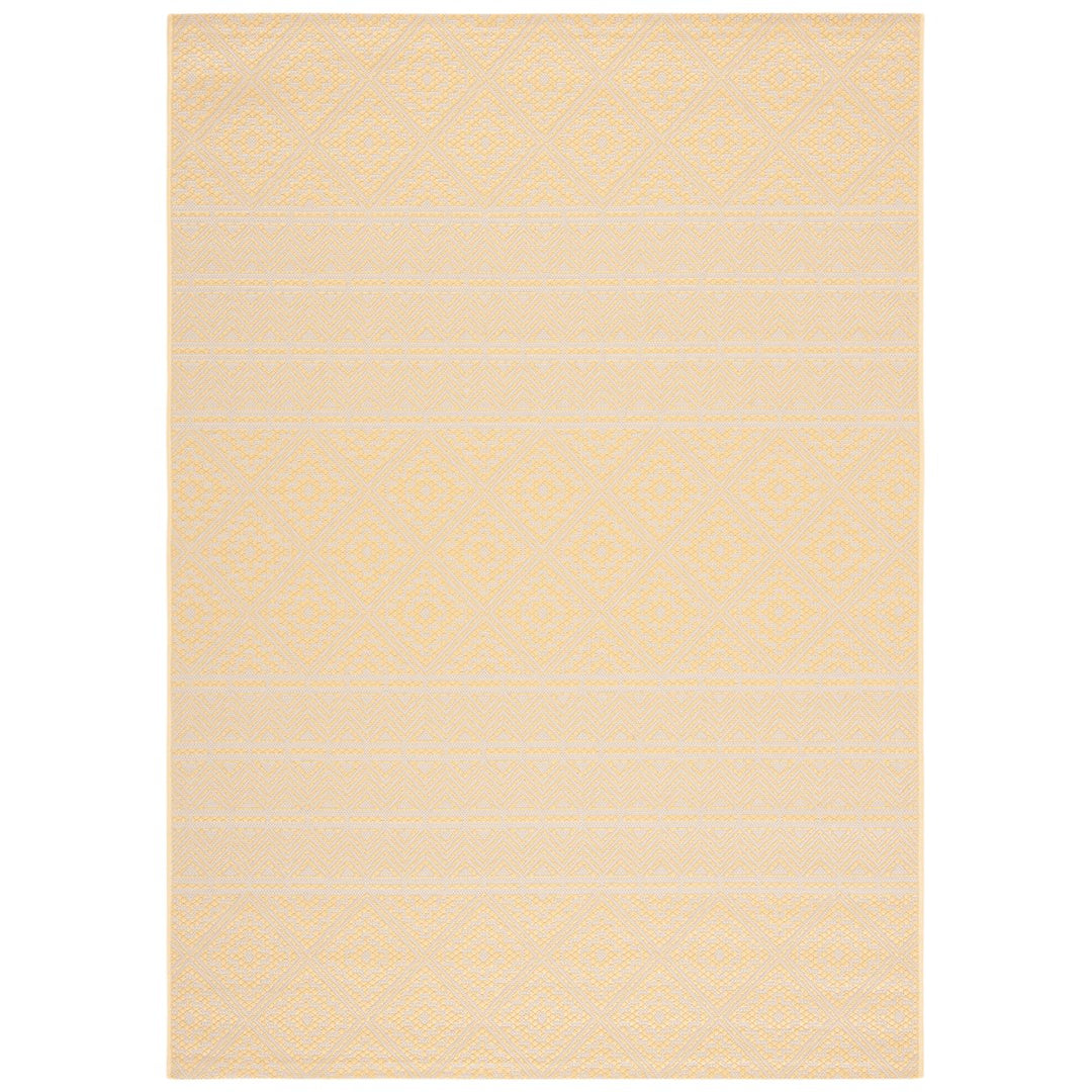 SAFAVIEH Outdoor CY6787-30621 Courtyard Beige / Gold Rug Image 1