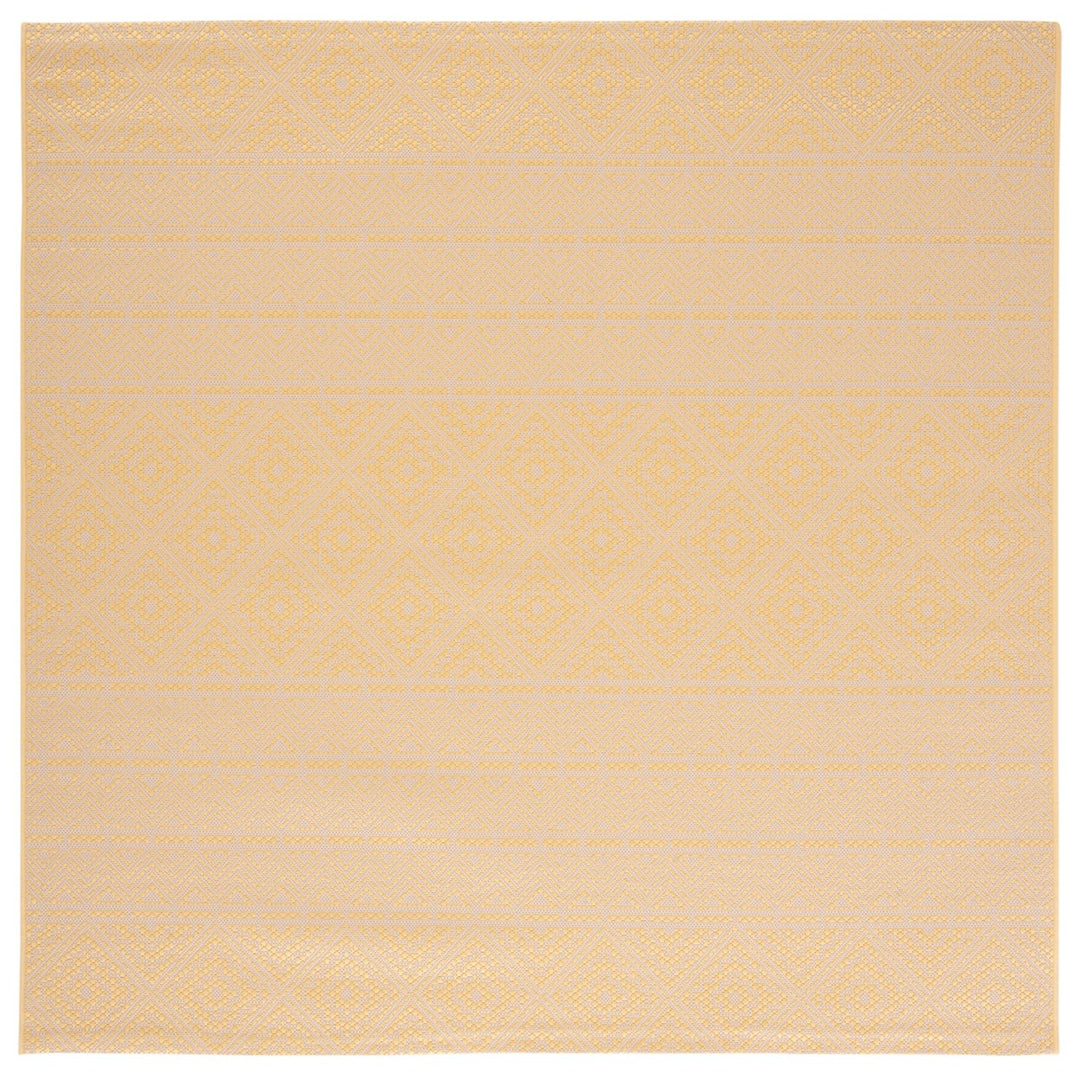 SAFAVIEH Outdoor CY6787-30621 Courtyard Beige / Gold Rug Image 1