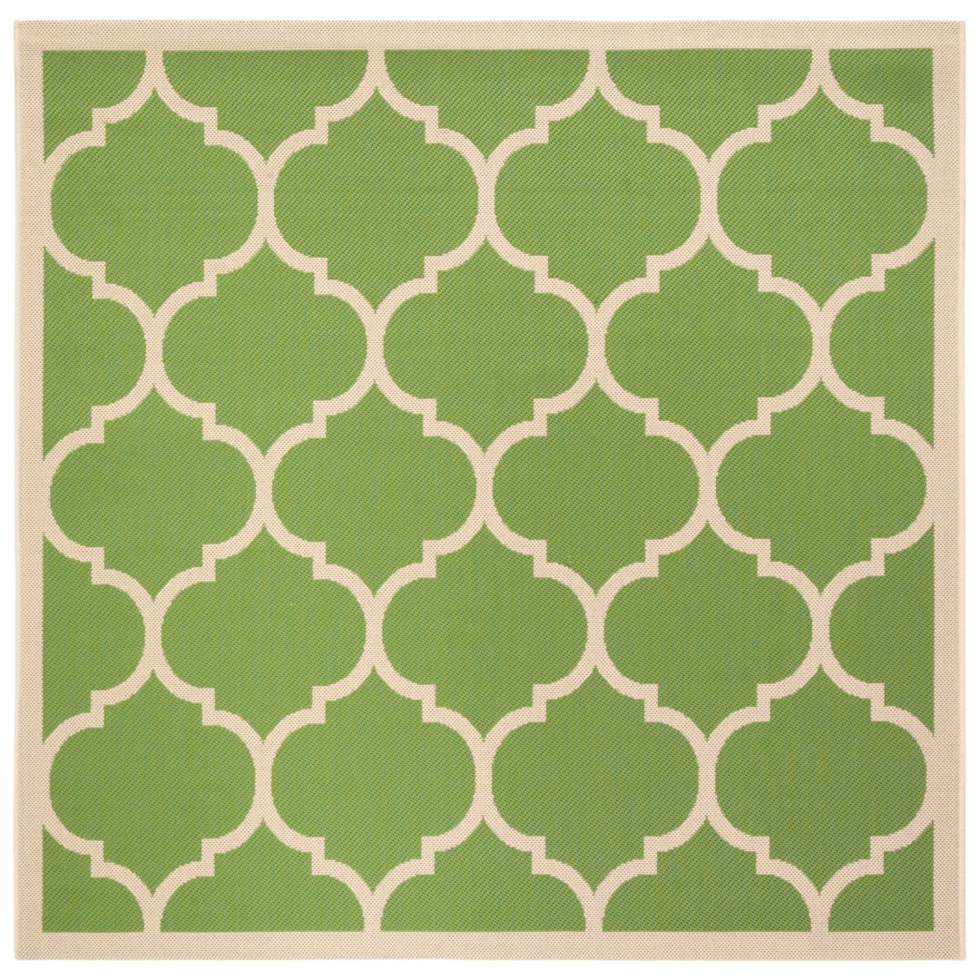 SAFAVIEH Indoor Outdoor CY6914-244 Courtyard Green / Beige Rug Image 5