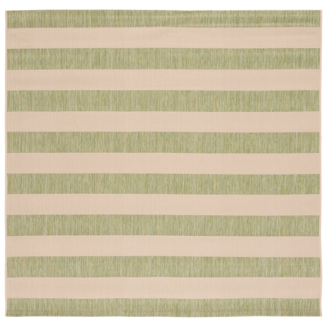 SAFAVIEH Outdoor CY6812-21812 Courtyard Beige / Sage Green Rug Image 1