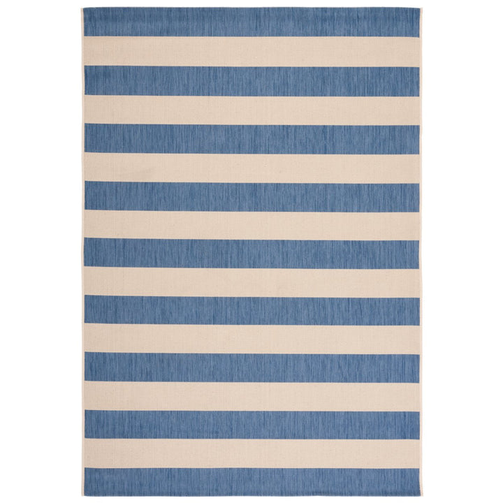 SAFAVIEH Outdoor CY6812-23312 Courtyard Beige / Blue Rug Image 1