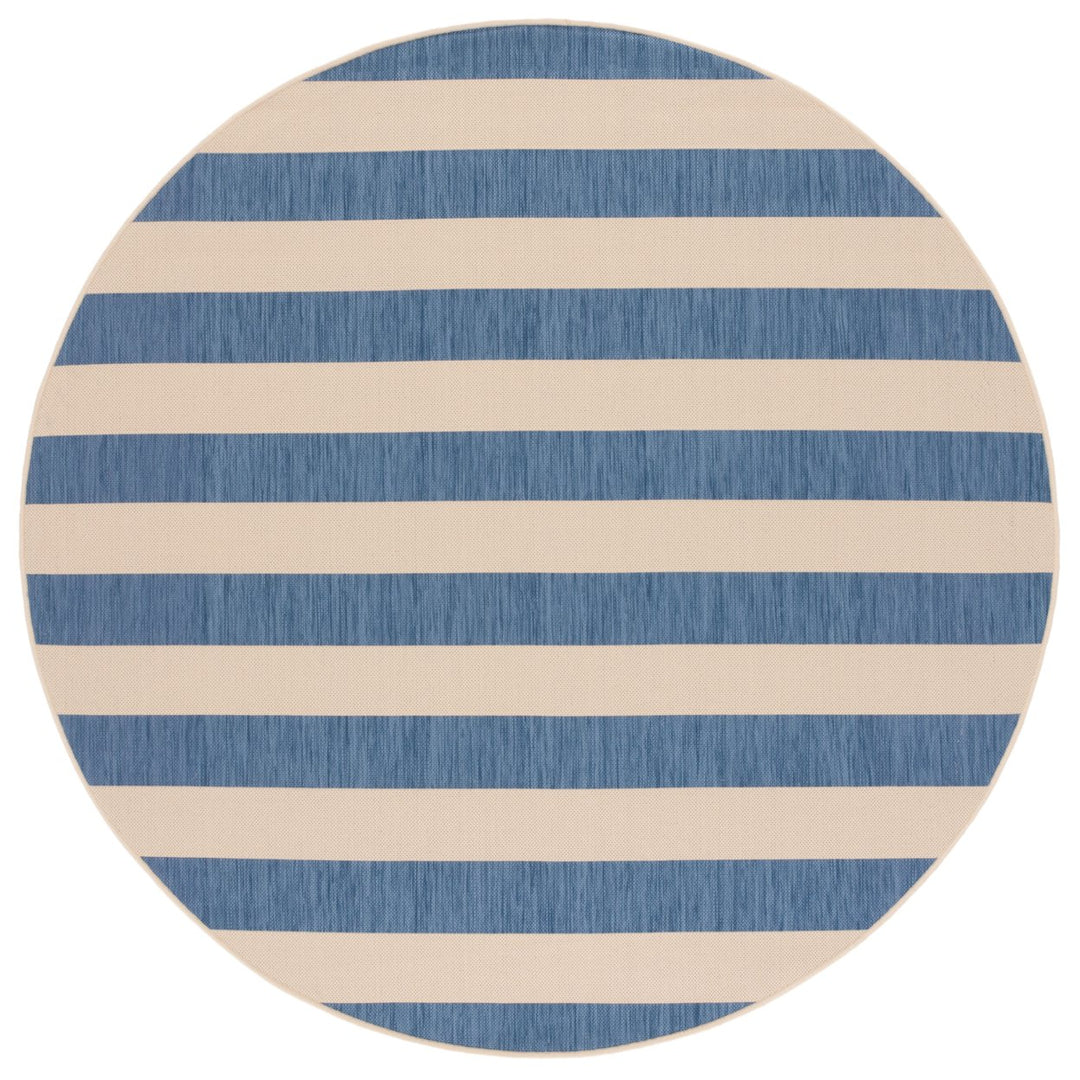 SAFAVIEH Outdoor CY6812-23312 Courtyard Beige / Blue Rug Image 1