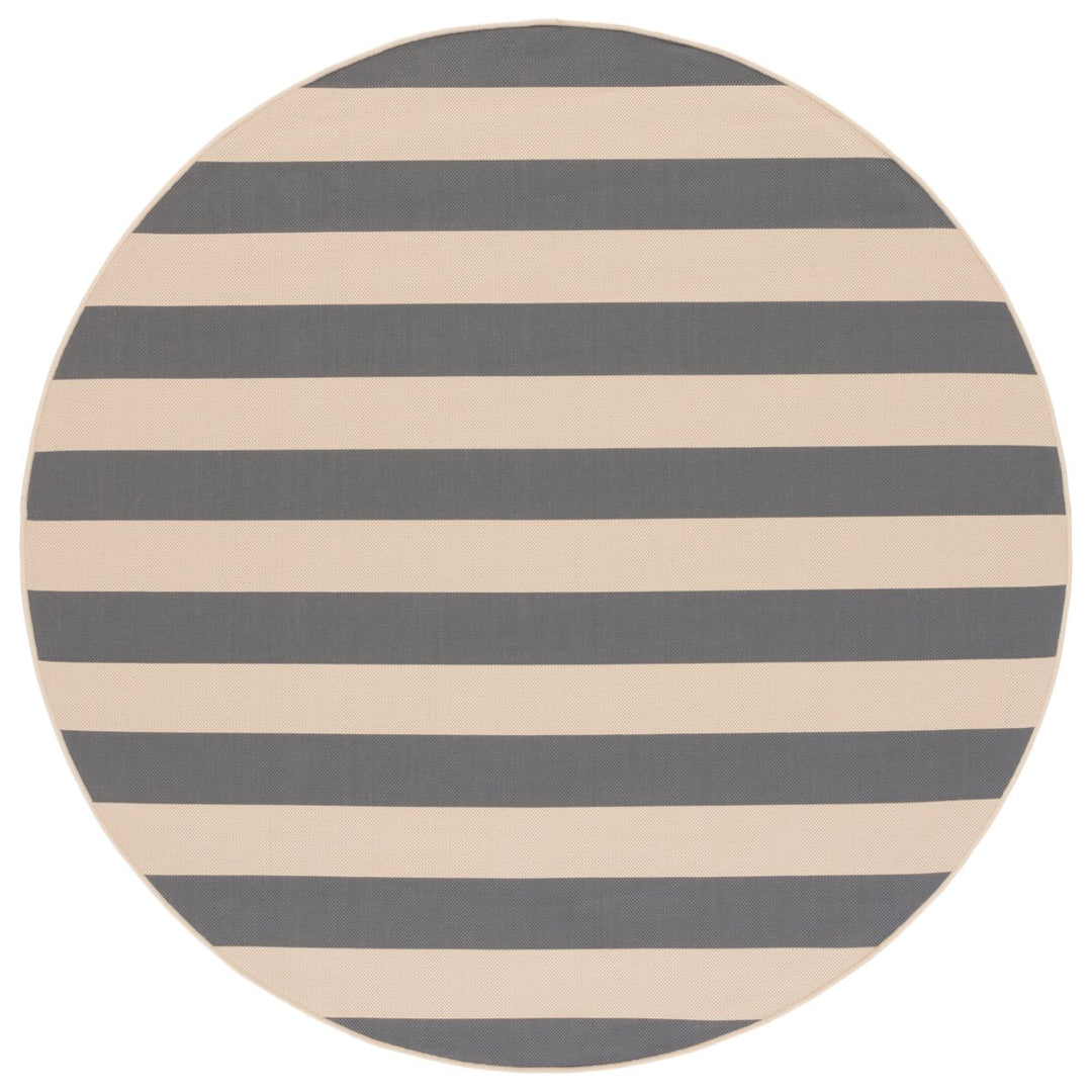 SAFAVIEH Outdoor CY6812-23612 Courtyard Beige / Grey Rug Image 1