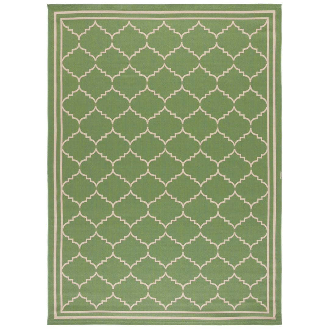 SAFAVIEH Indoor Outdoor CY6889-244 Courtyard Green / Beige Rug Image 1