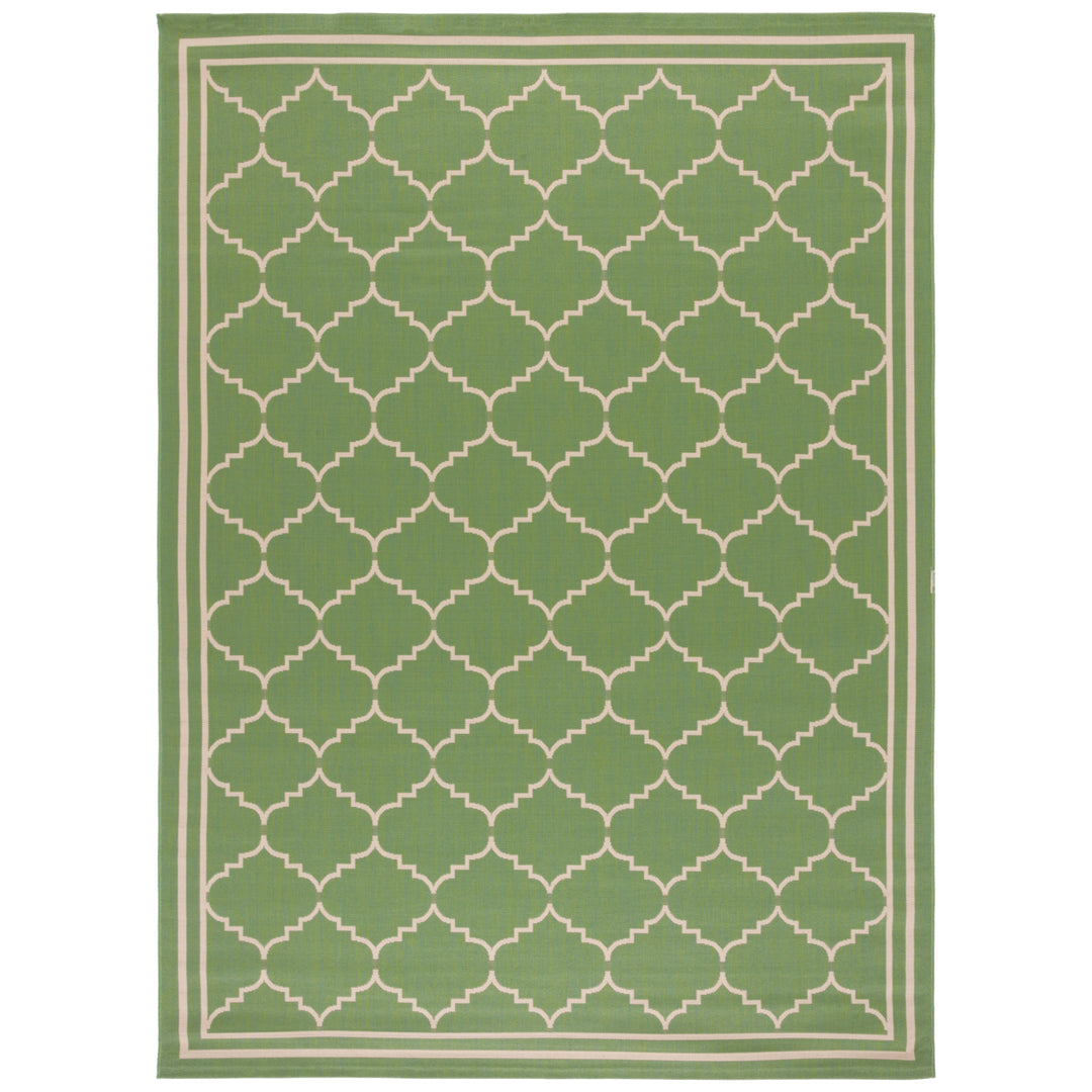 SAFAVIEH Indoor Outdoor CY6889-244 Courtyard Green / Beige Rug Image 1