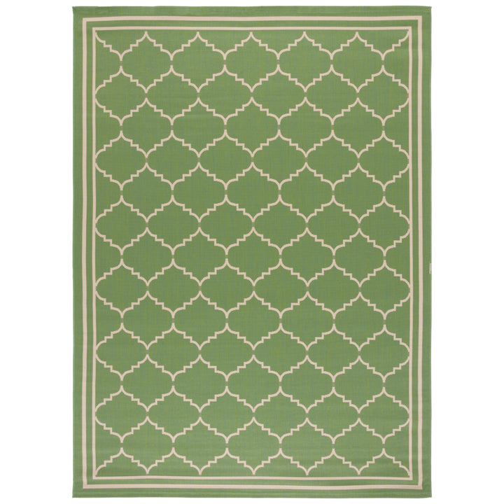 SAFAVIEH Indoor Outdoor CY6889-244 Courtyard Green / Beige Rug Image 1