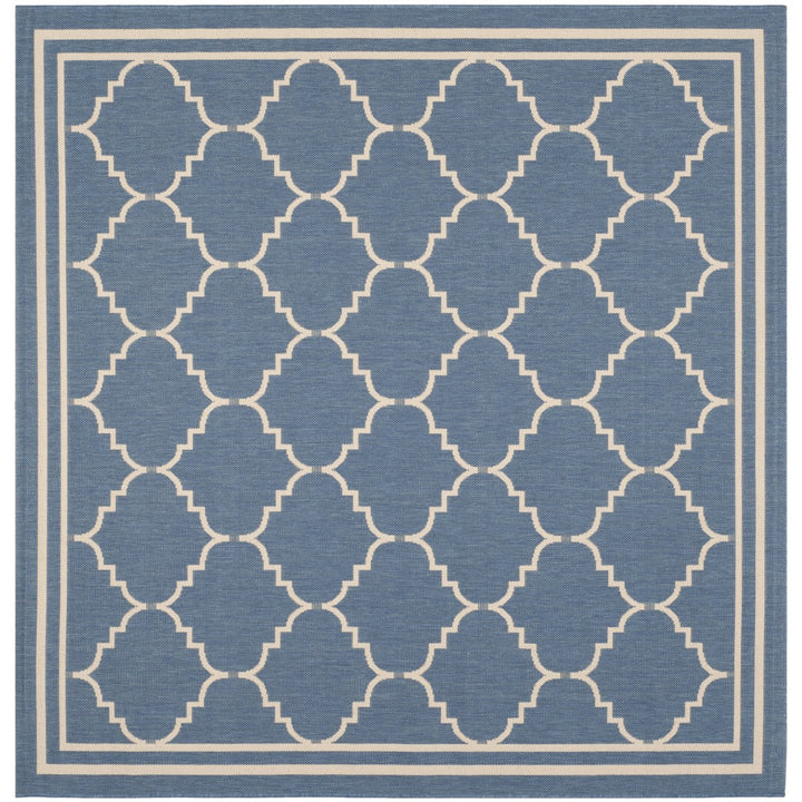 SAFAVIEH Indoor Outdoor CY6889-243 Courtyard Blue / Beige Rug Image 1