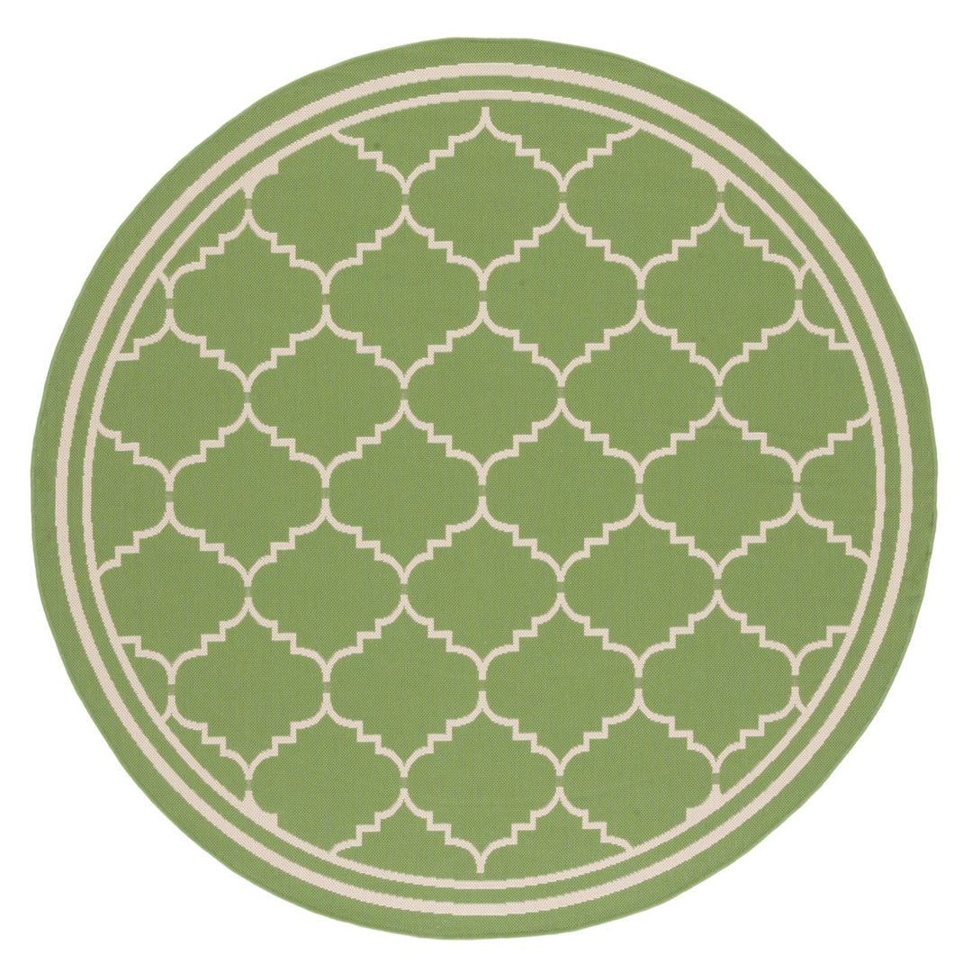 SAFAVIEH Indoor Outdoor CY6889-244 Courtyard Green / Beige Rug Image 1