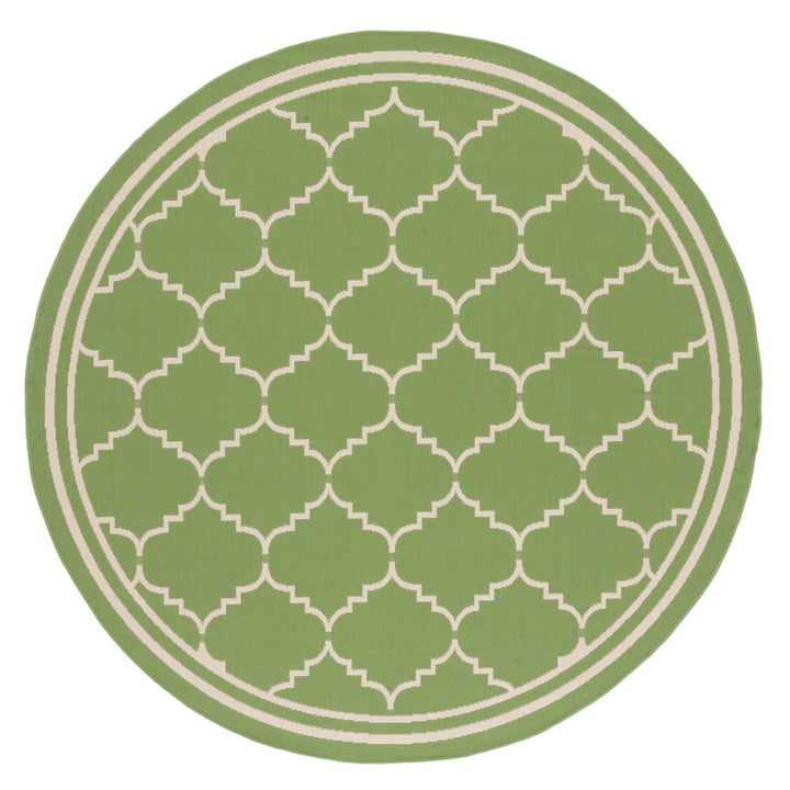 SAFAVIEH Indoor Outdoor CY6889-244 Courtyard Green / Beige Rug Image 1