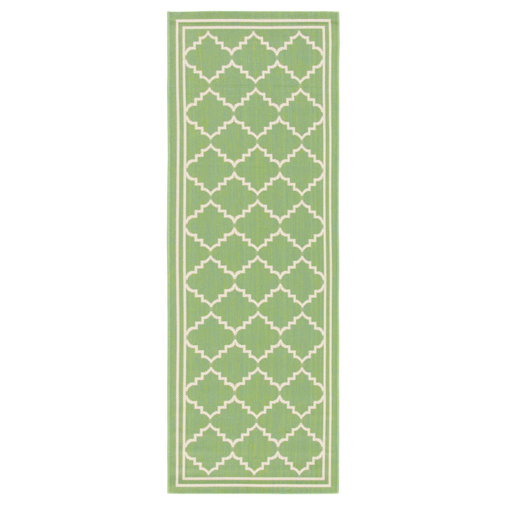 SAFAVIEH Indoor Outdoor CY6889-244 Courtyard Green / Beige Rug Image 6