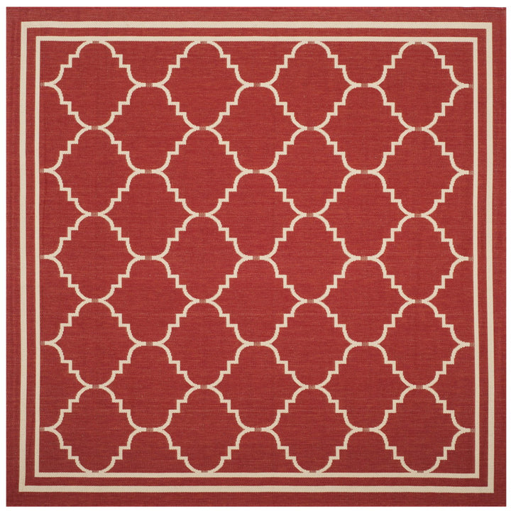 SAFAVIEH Outdoor CY6889-248 Courtyard Red / Beige Rug Image 1