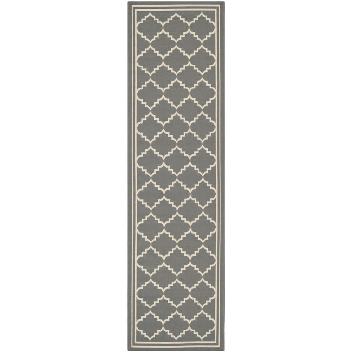 SAFAVIEH Indoor Outdoor CY6889-246 Courtyard Grey / Beige Rug Image 1