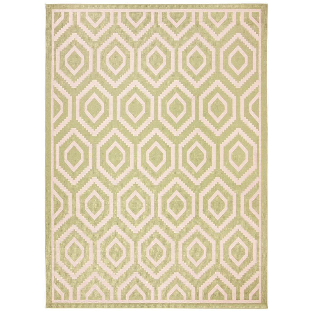 SAFAVIEH Indoor Outdoor CY6902-244 Courtyard Green / Beige Rug Image 3