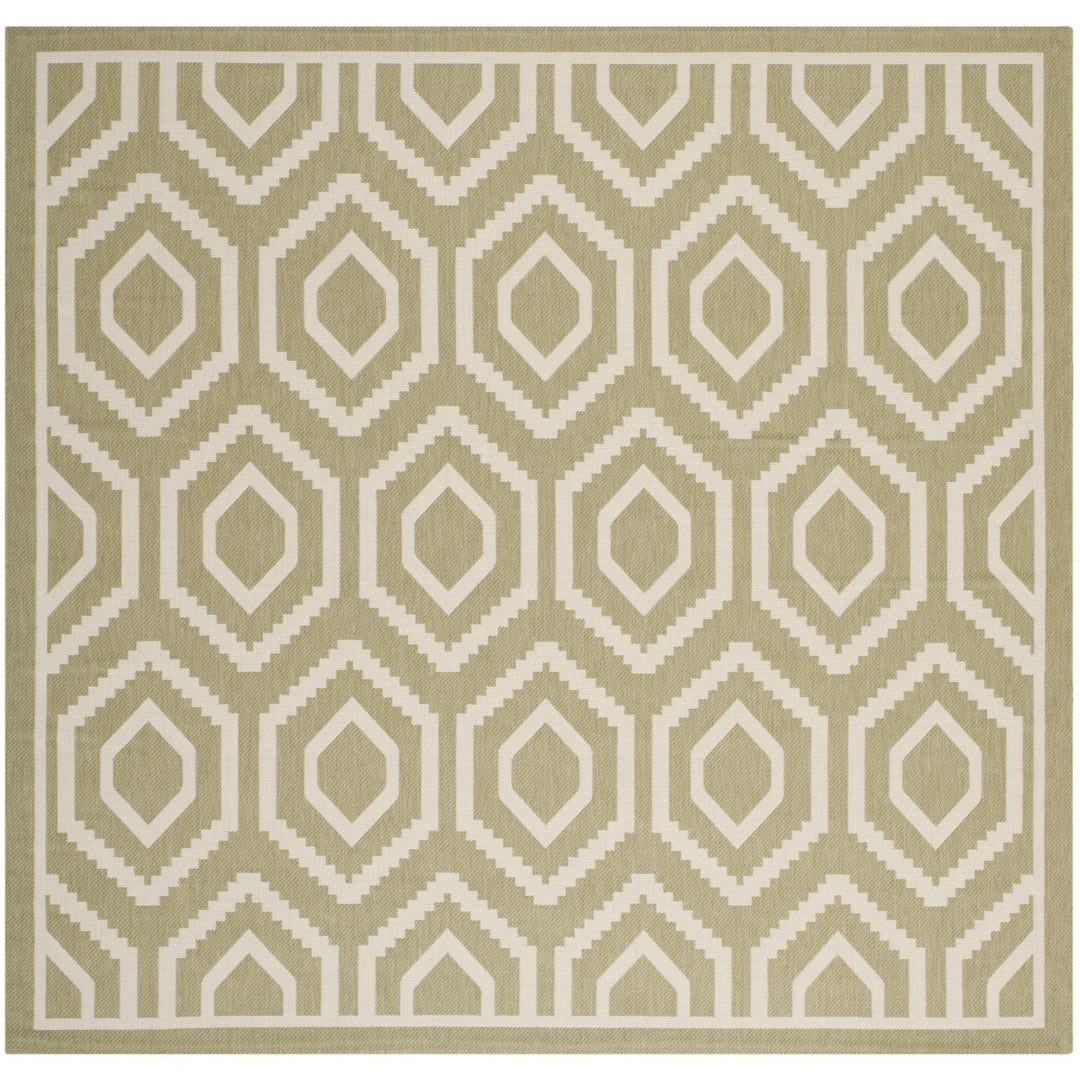 SAFAVIEH Indoor Outdoor CY6902-244 Courtyard Green / Beige Rug Image 1